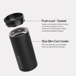 Hopsulator Slim | Leopard Latte | 12oz Slim Cans thumbnail image 2 