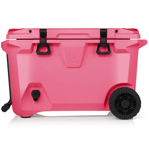 BrüTank 55-Quart Rolling Cooler | Neon Pink