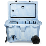 BrüTank 55-Quart Rolling Cooler | Light Blue & White Swirl thumbnail image 2 
