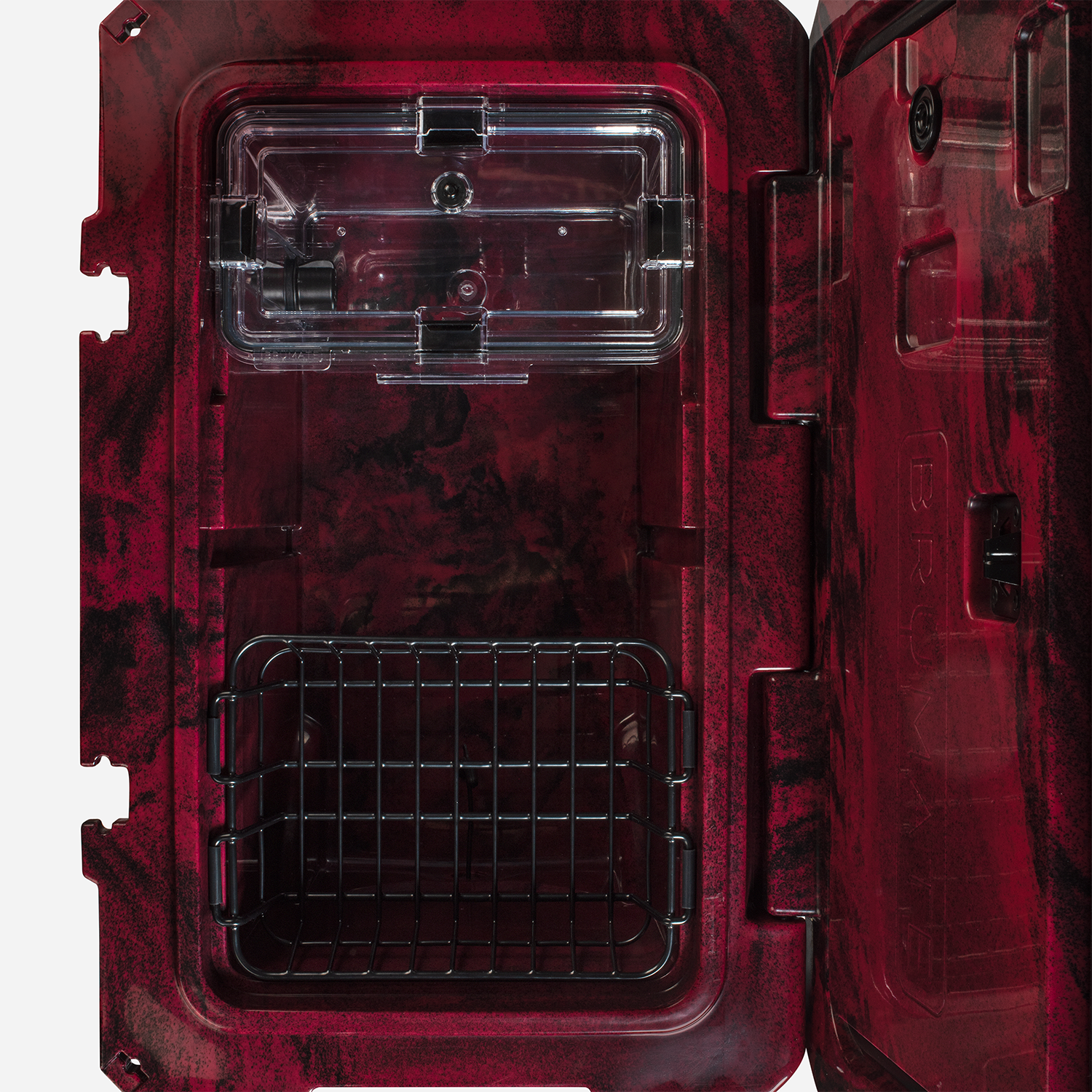 BrüTank 55-Quart Rolling Cooler | Red & Black Swirl